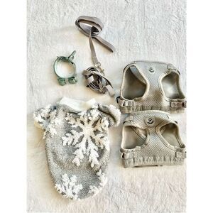 Gray bundle of dog accessories